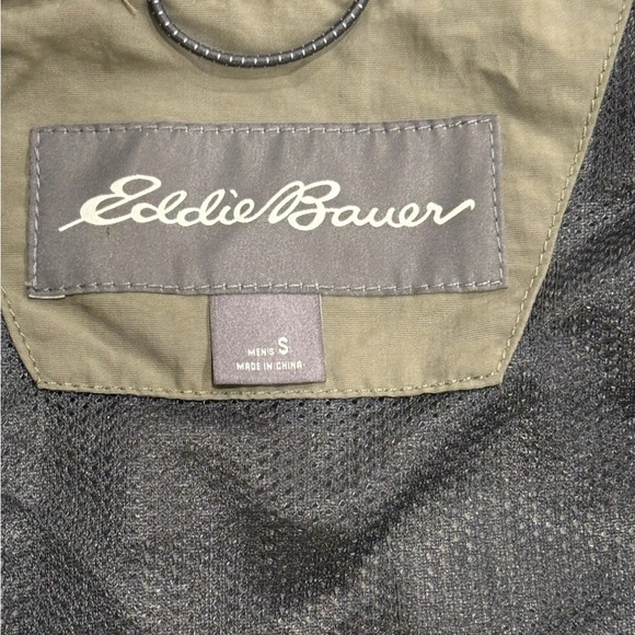 Eddie Bauer Men’s Utility Vest Olive Green Dadcore Size Small - Picture 5 of 8